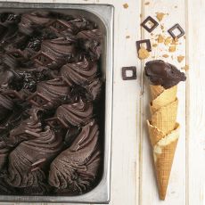 Dark chocolate gelato