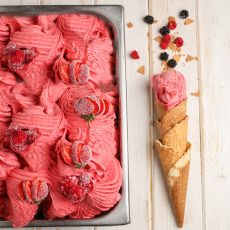 Strawberry gelato