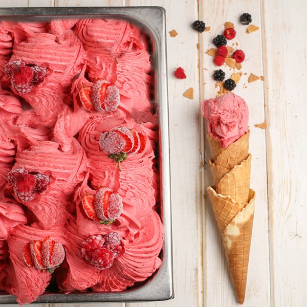 Strawberry gelato